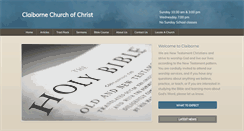 Desktop Screenshot of claibornechurchofchrist.org