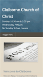 Mobile Screenshot of claibornechurchofchrist.org